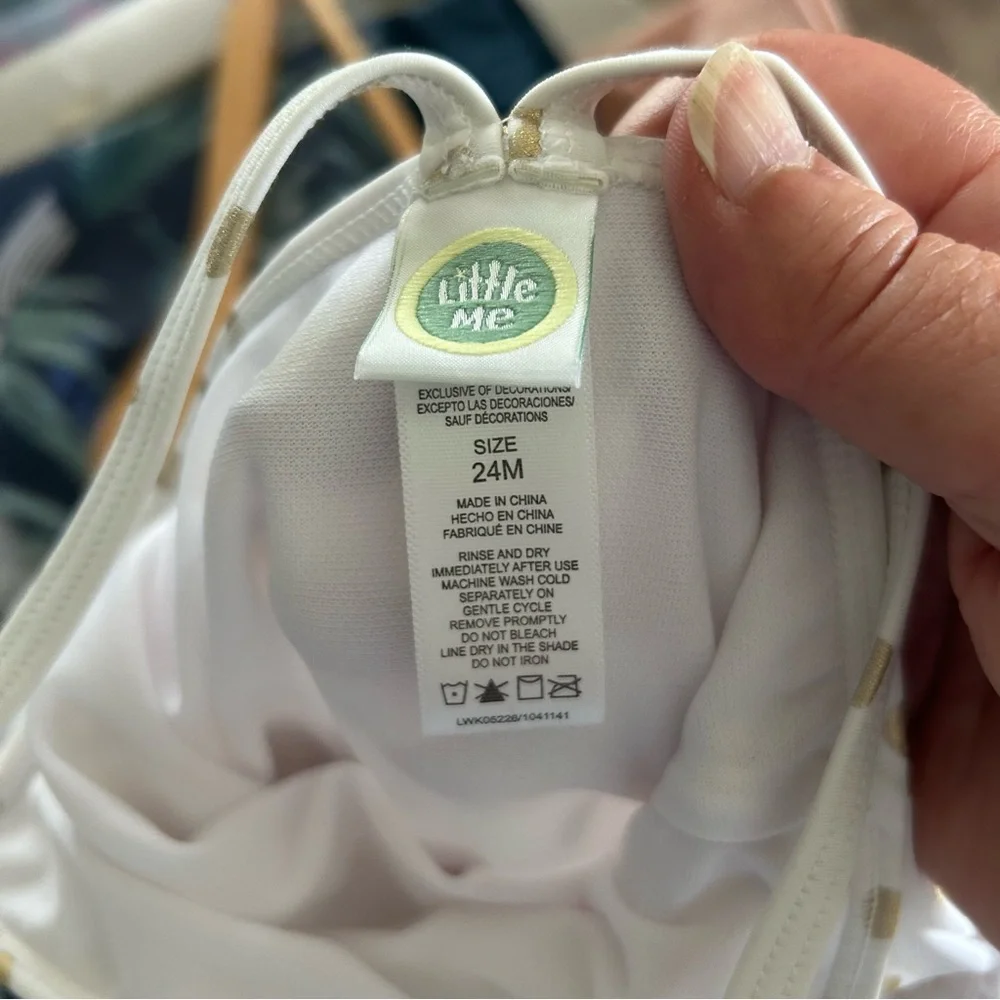Little Me One Piece Swimsuit. Size 24 Months.